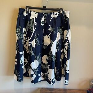 Talbots floral knee length skirt size 10